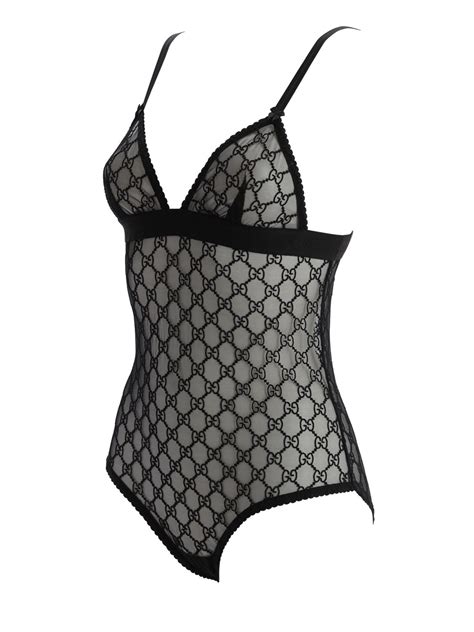 women gucci lingerie|gucci tulle bodysuit.